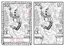 The major arcana tarot card. The fool Stock Illustration The major arcana tarot card. The fool Stock Illustration