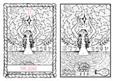 The major arcana tarot card. The star Stock Illustration The major arcana tarot card. The star Stock Illustration