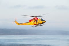 Major research operation on the river with the Search And Rescue team. royalty free stock photography Major research operation on the river with the Search And Rescue team. royalty free stock photography