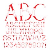 Majuscules d'alphabet floral décoratif illustration stock Majuscules d'alphabet floral décoratif illustration stock