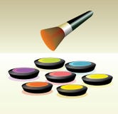 Make-up palette Vector Illustration Make-up palette Vector Illustration