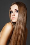 Make-up, wellness. Beautiful model with long hair royalty free stock photos Make-up, wellness. Beautiful model with long hair royalty free stock photos