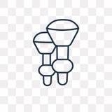Makeup Brush vector icon isolated on transparent background, lin vector illustration Makeup Brush vector icon isolated on transparent background, lin vector illustration