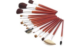 Makeup Brushes Stock Photography