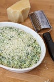 Making Hot Spinach Dip Stock Images