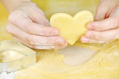 Making Shortbread Cookies Royalty Free Stock Photo Making Shortbread Cookies Royalty Free Stock Photo