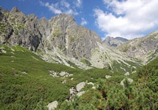 Mala Studena Dolina - Valley In High Tatras, Slovakia Royalty Free Stock Photos
