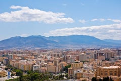 Malaga - View Of The City Royalty Free Stock Images