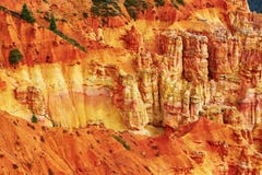Malas sombras de la piedra arenisca roja en Bryce Canyon National Park en Utah, los E.E.U.U. Foto de archivo libre de regalías Malas sombras de la piedra arenisca roja en Bryce Canyon National Park en Utah, los E.E.U.U. Foto de archivo libre de regalías