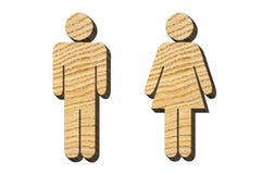 Male And Female Figures From The Tree Stock Photography Male And Female Figures From The Tree Stock Photography