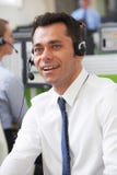 Male Customer Service Agent In Call Centre royalty free stock photography Male Customer Service Agent In Call Centre royalty free stock photography