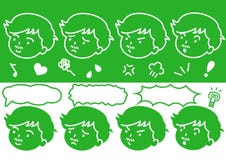 Male face logos vector illustration Male face logos vector illustration