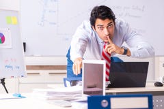 The male sales analyst in front of the whiteboard royalty free stock images The male sales analyst in front of the whiteboard royalty free stock images