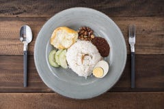 Maleise voedsel/keukennasi lemak royalty-vrije stock afbeelding Maleise voedsel/keukennasi lemak royalty-vrije stock afbeelding