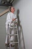 Maler auf einem Job stockfotos Maler auf einem Job stockfotos