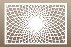 Mall för att klippa Mandala Arabesquemodell Laser-snitt tjalla vektor illustrationer Mall för att klippa Mandala Arabesquemodell Laser-snitt tjalla vektor illustrationer