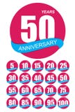Mall Logo Anniversary Set Vector Illustration royaltyfri illustrationer Mall Logo Anniversary Set Vector Illustration royaltyfri illustrationer