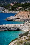 Mallorca, Hiszpania; Marzec 22, 2018: widoki paradisiacal zatoczki fotografia royalty free Mallorca, Hiszpania; Marzec 22, 2018: widoki paradisiacal zatoczki fotografia royalty free