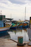 Malta barcos de pesca de Marsaxalok do agosto de 2015 fotografia de stock Malta barcos de pesca de Marsaxalok do agosto de 2015 fotografia de stock