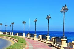 Malta Seafront Stock Photography