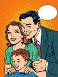 Mamá e hijo felices del papá de la familia libre illustration Mamá e hijo felices del papá de la familia libre illustration