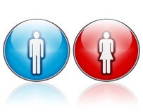 Man And Woman Icons Royalty Free Stock Images
