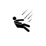 Man bakom, nedgång, snedstegsymbol Beståndsdelen av mannen faller ner Högvärdig kvalitets- symbol för grafisk design Tecken och s royaltyfri illustrationer Man bakom, nedgång, snedstegsymbol Beståndsdelen av mannen faller ner Högvärdig kvalitets- symbol för grafisk design Tecken och s royaltyfri illustrationer