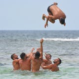 Man, Beach, Sea, Body Of Water royalty free stock photography Man, Beach, Sea, Body Of Water royalty free stock photography