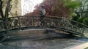 Man at bridge royalty free stock images Man at bridge royalty free stock images