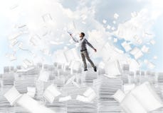 Study hard to become successful businessman. stock photos Study hard to become successful businessman. stock photos