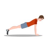 Man doing plank exercise for ABS. Fitness workout. Man doing plank posture exercise for ABS. Fitness workout for perfect body. Training in the gym. Healthy royalty free illustration Man doing plank exercise for ABS. Fitness workout. Man doing plank posture exercise for ABS. Fitness workout for perfect body. Training in the gym. Healthy royalty free illustration
