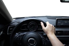 Driving the car, on the road royalty free stock image Driving the car, on the road royalty free stock image
