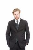 Man in formal outfit isolated on white. Stock Photography Man in formal outfit isolated on white. Stock Photography