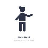 man hair icon on white background. Simple element illustration from People concept royalty free illustration man hair icon on white background. Simple element illustration from People concept royalty free illustration