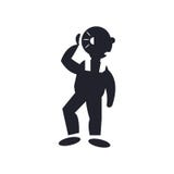 Man Hearing icon vector sign and symbol isolated on white background, Man Hearing logo concept stock illustration Man Hearing icon vector sign and symbol isolated on white background, Man Hearing logo concept stock illustration