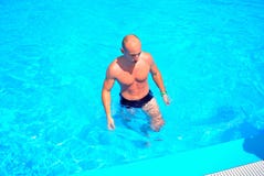 Man In Swimming Pool Stock Images