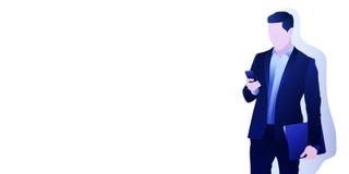 Man with laptop and phone royalty free illustration Man with laptop and phone royalty free illustration