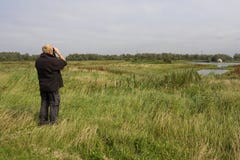 Man met verrekijker, Man with binoculars royalty free stock photo Man met verrekijker, Man with binoculars royalty free stock photo