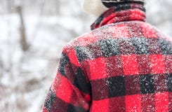 plaid snow jacket