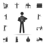Man playing accordion icon. Detailed set of music icons. Premium quality graphic design. One of the collection icons for websites; stock illustration Man playing accordion icon. Detailed set of music icons. Premium quality graphic design. One of the collection icons for websites; stock illustration