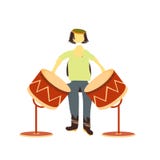 man playing drum vector vector sign and symbol isolated on white background, man playing drum vector logo concept royalty free illustration man playing drum vector vector sign and symbol isolated on white background, man playing drum vector logo concept royalty free illustration