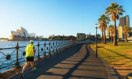 A man running in harbour park royalty free stock photography A man running in harbour park royalty free stock photography