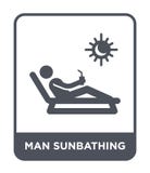 man sunbathing icon in trendy design style. man sunbathing icon isolated on white background. man sunbathing vector icon simple stock illustration man sunbathing icon in trendy design style. man sunbathing icon isolated on white background. man sunbathing vector icon simple stock illustration