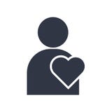 Man Thinking About Love icon vector sign and symbol isolated on white background, Man Thinking About Love logo concept vector illustration Man Thinking About Love icon vector sign and symbol isolated on white background, Man Thinking About Love logo concept vector illustration