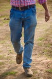 Man is walking wearing jeans pant - stock photograph stock image Man is walking wearing jeans pant - stock photograph stock image
