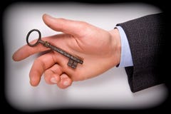 Man With Key Stock Images