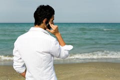 Man With Mobile Phone Royalty Free Stock Photo
