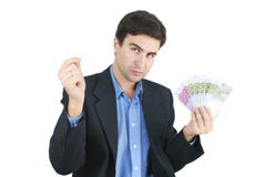 Man With Money Stock Photography
