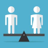 Man and woman equilibrium stock illustration Man and woman equilibrium stock illustration