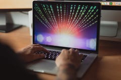 Man working on laptop for internet banking process security concept royalty free stock images Man working on laptop for internet banking process security concept royalty free stock images